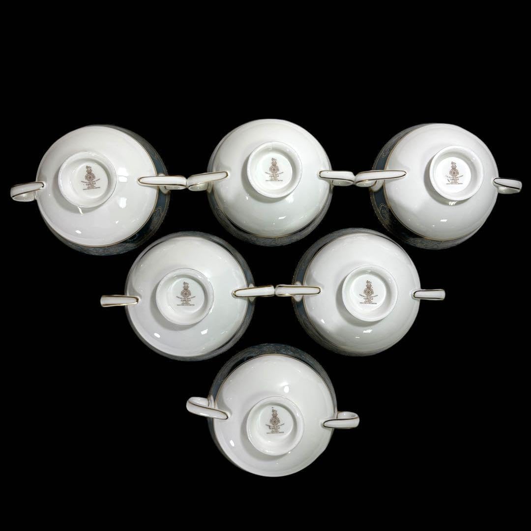 ロイヤルドルトン【カーライル】ダブルハンドル カップ&ソーサー 2点 ② ロイヤルドルトン【カーライル】ダブルハンドル カップ&ソーサー